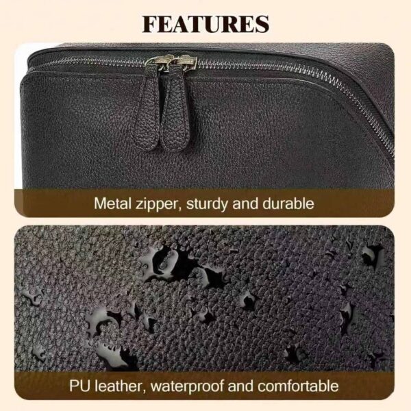 6 Large Makeup Bag Black