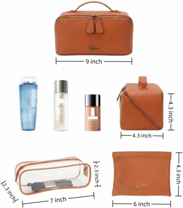 6190mW6Np3L._AC_SL1280_ Small Makeup Bag Brown