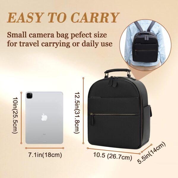 71leZXJ6lrL._AC_SL1500_ Flaty Small Camera Backpack Black