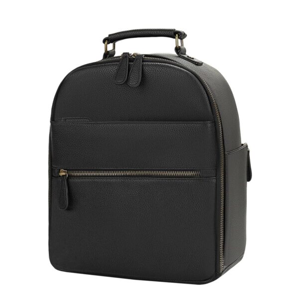 classic-vegan-leather-small-camera-backpack-10l-black-flaty-divvia-1 Flaty Small Camera Backpack Black