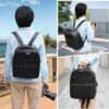 classic-vegan-leather-small-camera-backpack-10l-black-flaty-divvia-5 Flaty Small Camera Backpack Black