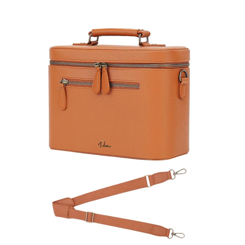 Oval Camera Sling Bag Brown