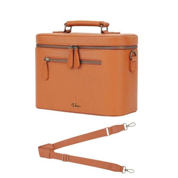 Oval Camera Sling Bag Brown