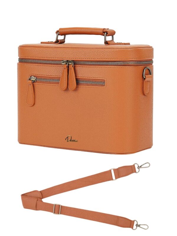 Oval Camera Sling Bag Brown