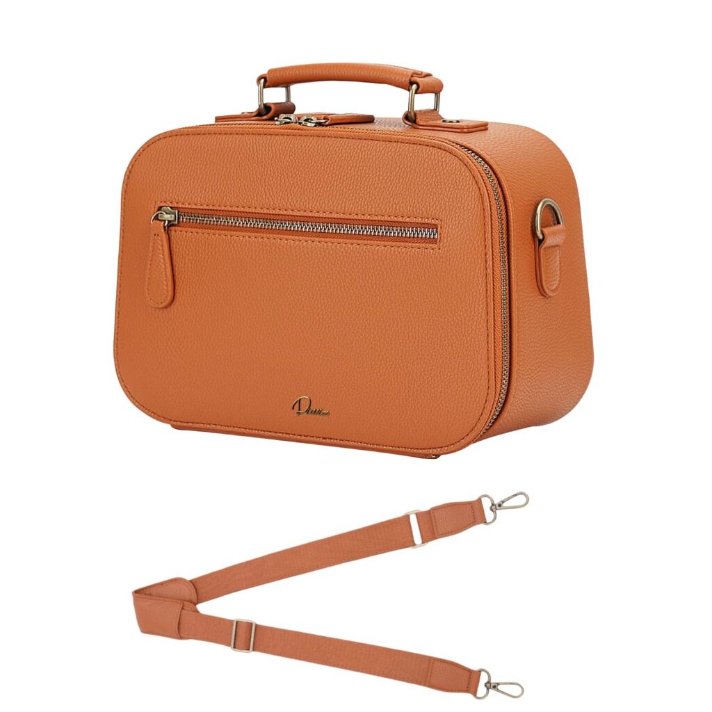 Camera Crossbody Bag Brown
