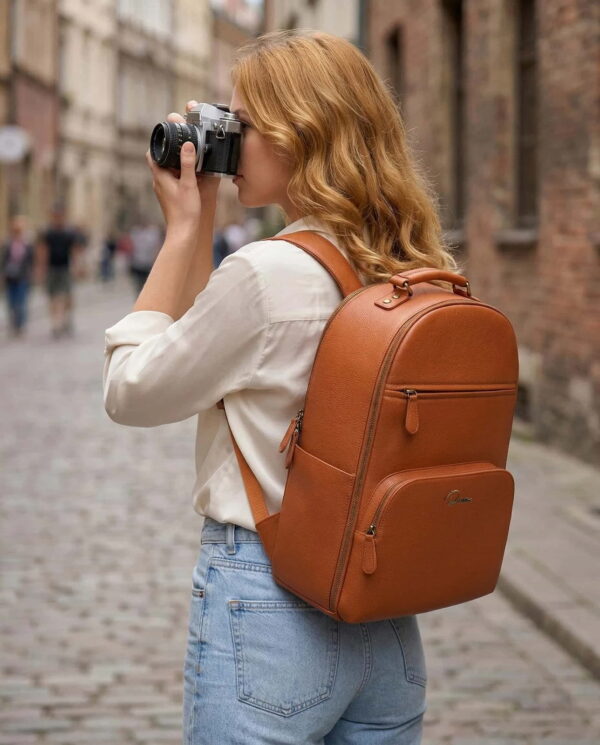 divvia-large-brown-camera-backpack (2) Large Camera Backpack Brown