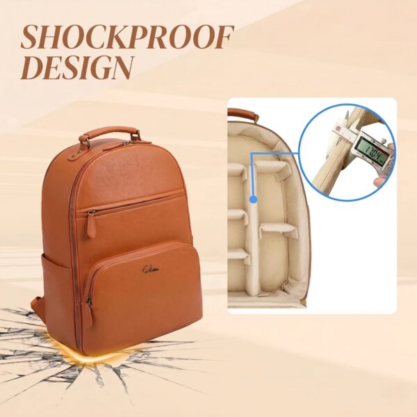 divvia-large-brown-camera-backpack (4) Large Camera Backpack Brown