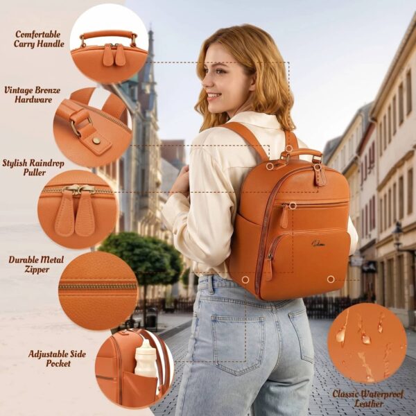 Small Camera Backpack Brown